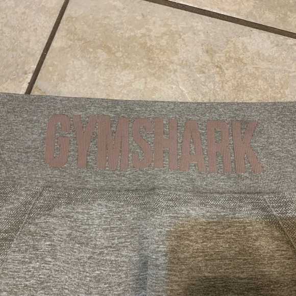 Gymshark Seamless High Rise Grey Pink Leggings - Picture 3 of 5